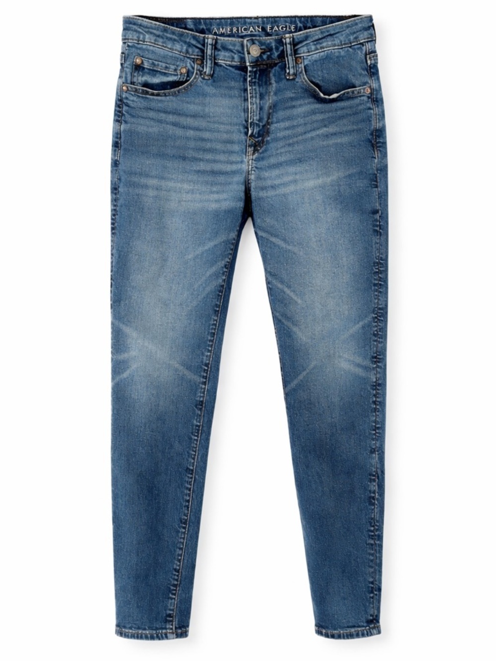 American Eagle Athletic Fit Jeans Men's 28x30 Low Rise Skinny Leg Medium Wash